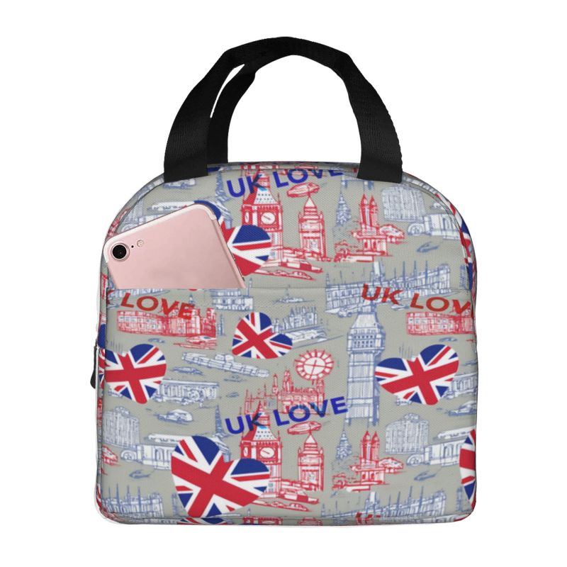 Flag Of The UK Insulated Lunch - Women Bags In Uk 评论和价格