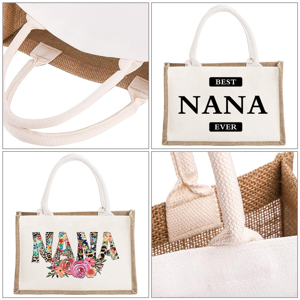 Vintage Jute Bag Reusable Burl - Women Bags Jute 评论和价格