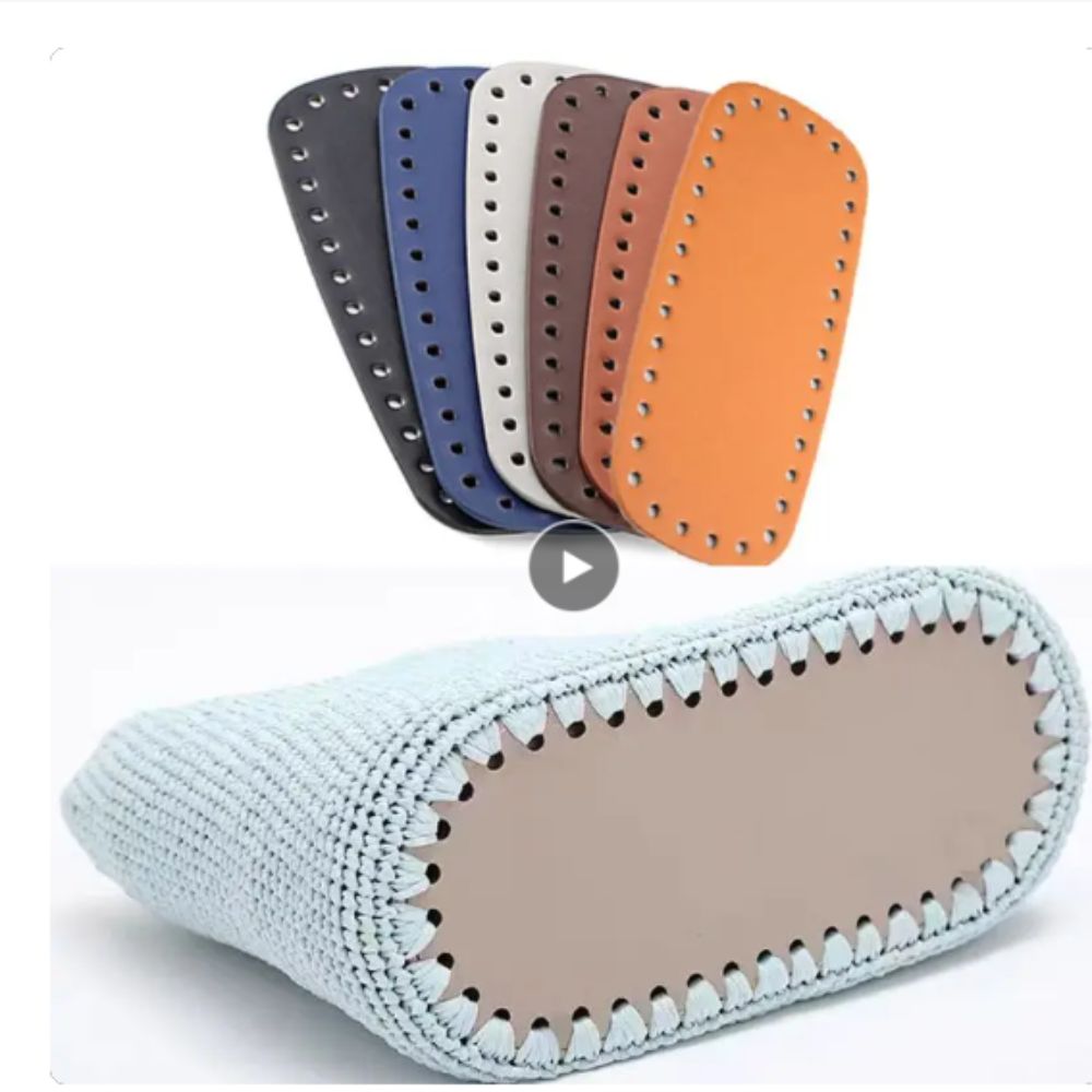 Portable PU Leather Crochet Ba - Crochet Market Bag 评论和价格