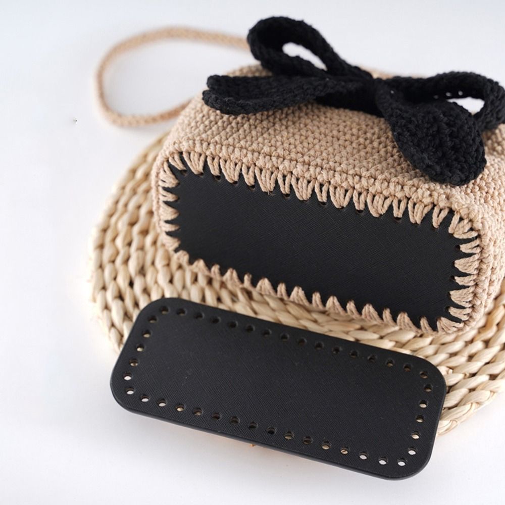 Portable PU Leather Crochet Ba - Crochet Market Bag 评论和价格