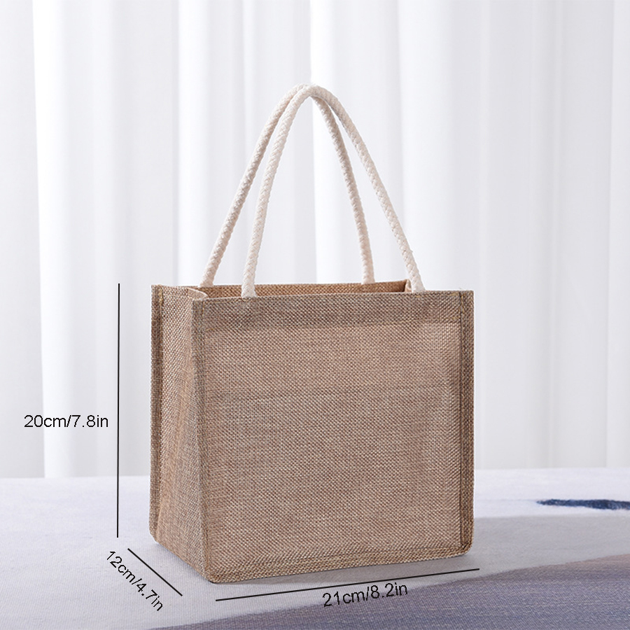 Cotton tote bag, large capacit - Women Bags Jute 评论和价格