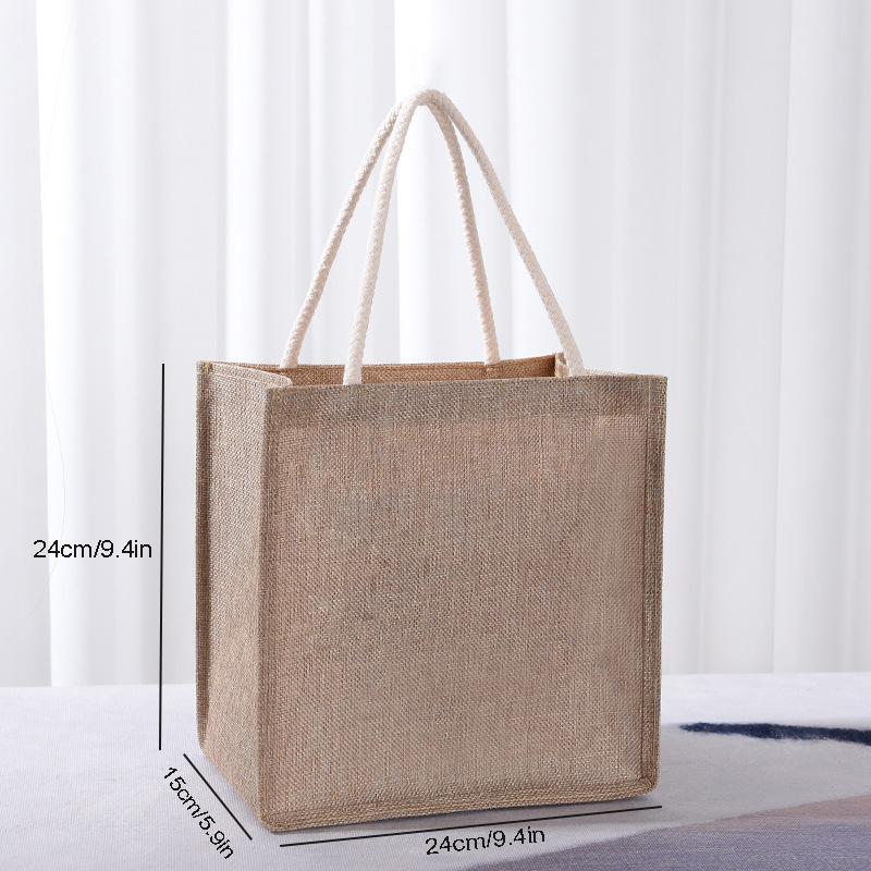 Cotton tote bag, large capacit - Women Bags Jute 评论和价格
