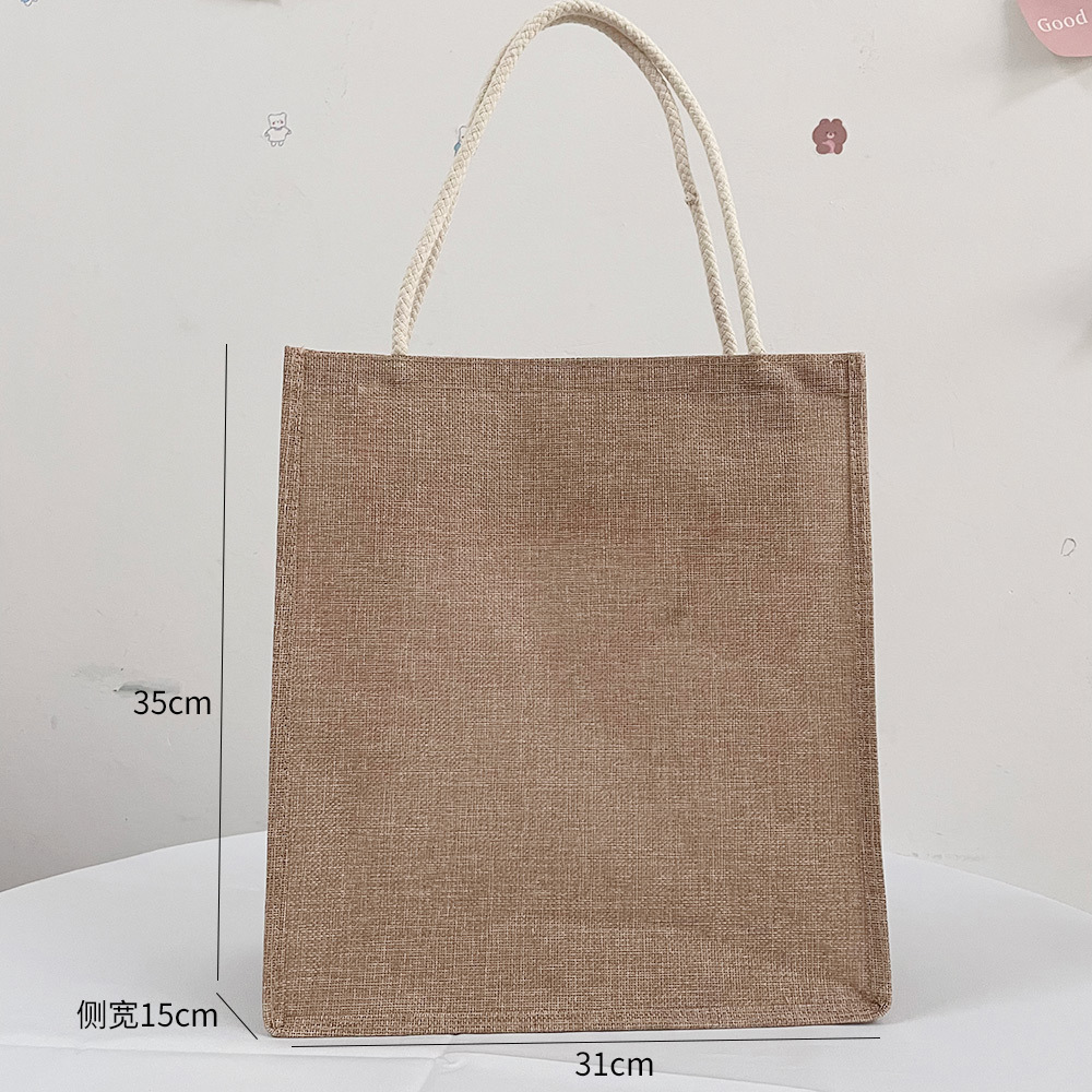 Cotton tote bag, large capacit - Women Bags Jute 评论和价格