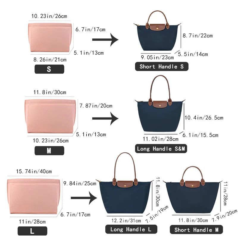 Felt Insert Bag Fits For Longc - Women'S Bags Longchamp 评论和价格