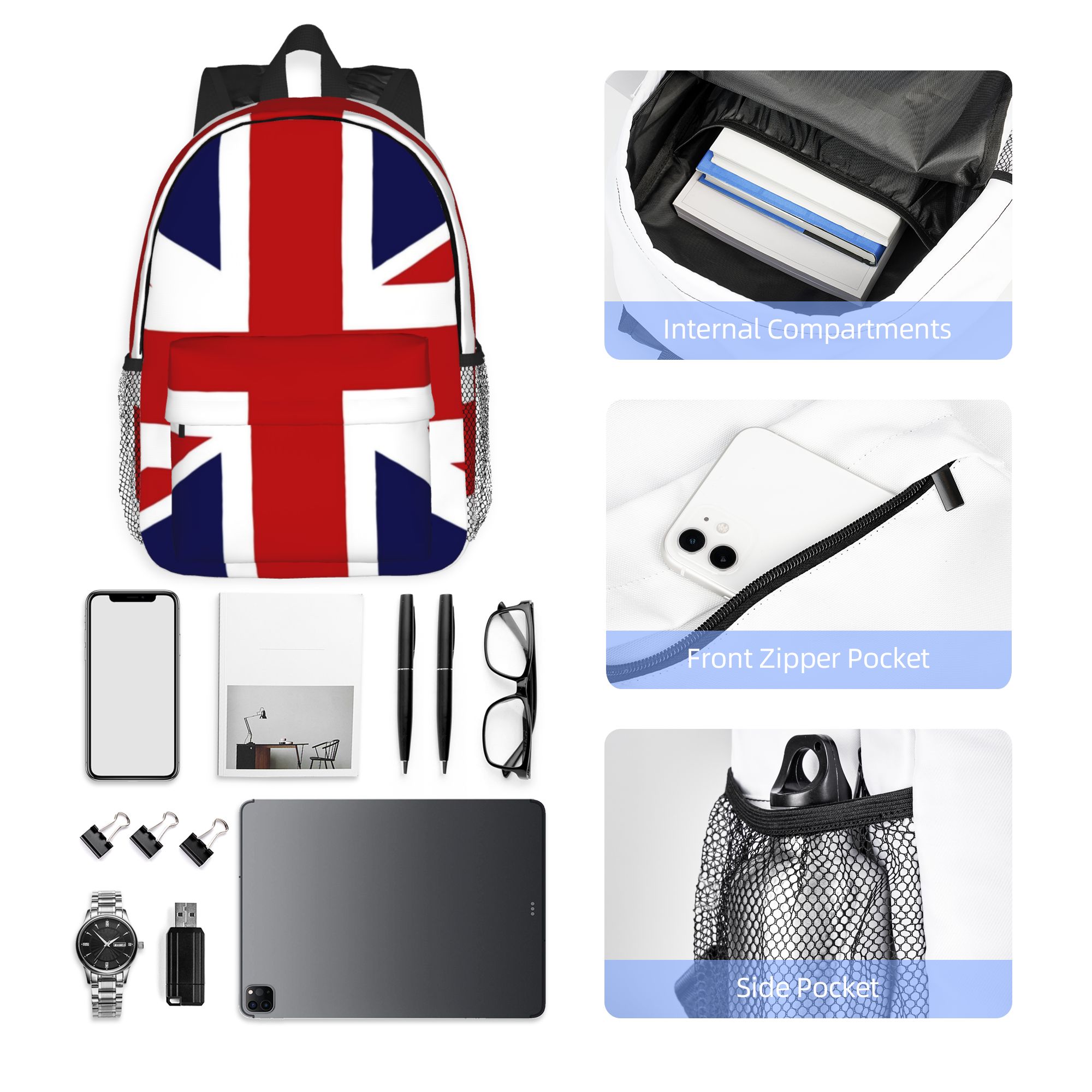 Union Jack Flag Of The UK Back - Women Bags In Uk 评论和价格
