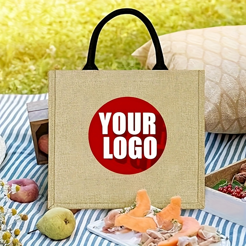 Custom Jute Tote Bag Personali - Women Bags Jute 评论和价格