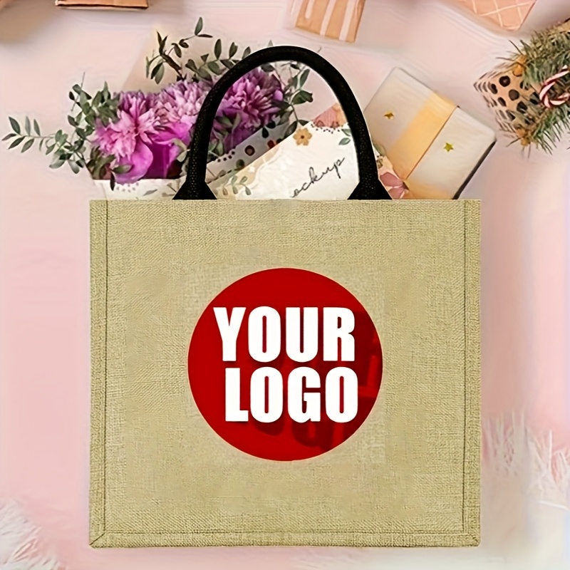 Custom Jute Tote Bag Personali - Women Bags Jute 评论和价格