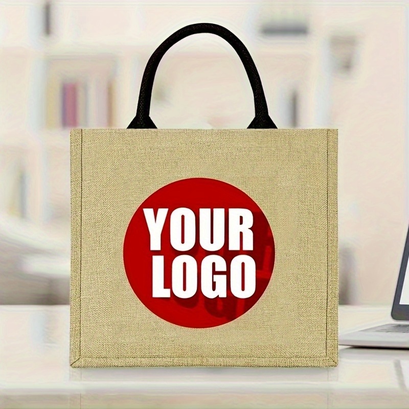 Custom Jute Tote Bag Personali - Women Bags Jute 评论和价格