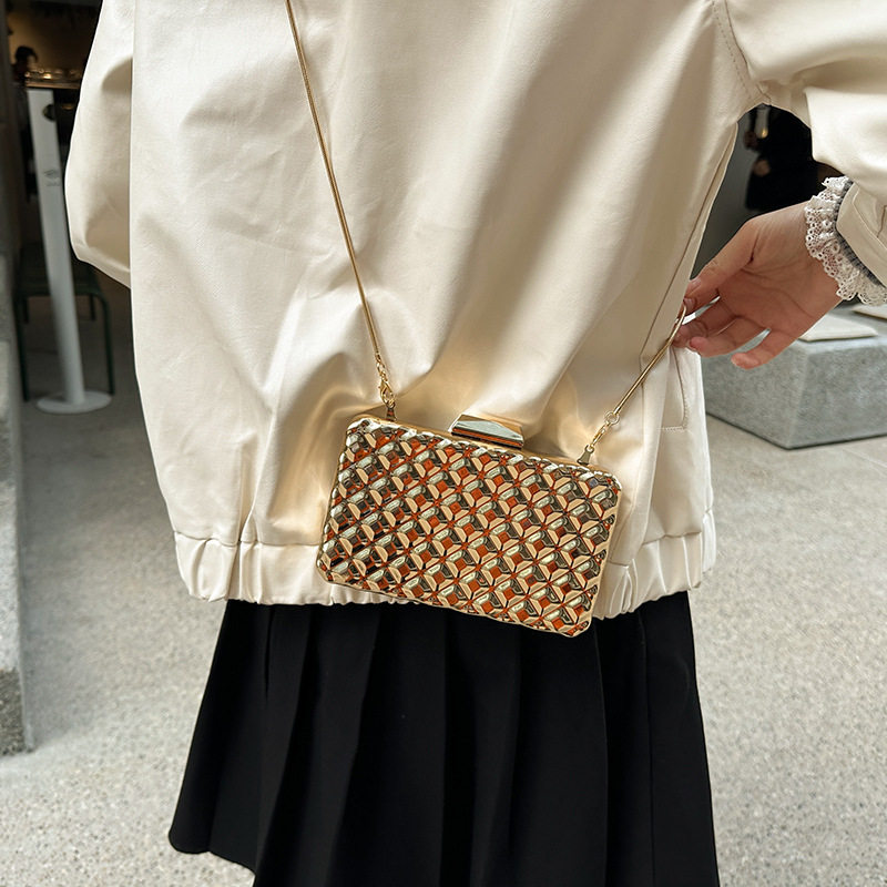 Women Gold Metallic Crossbody  - Women Bags Popular Brands 评论和价格
