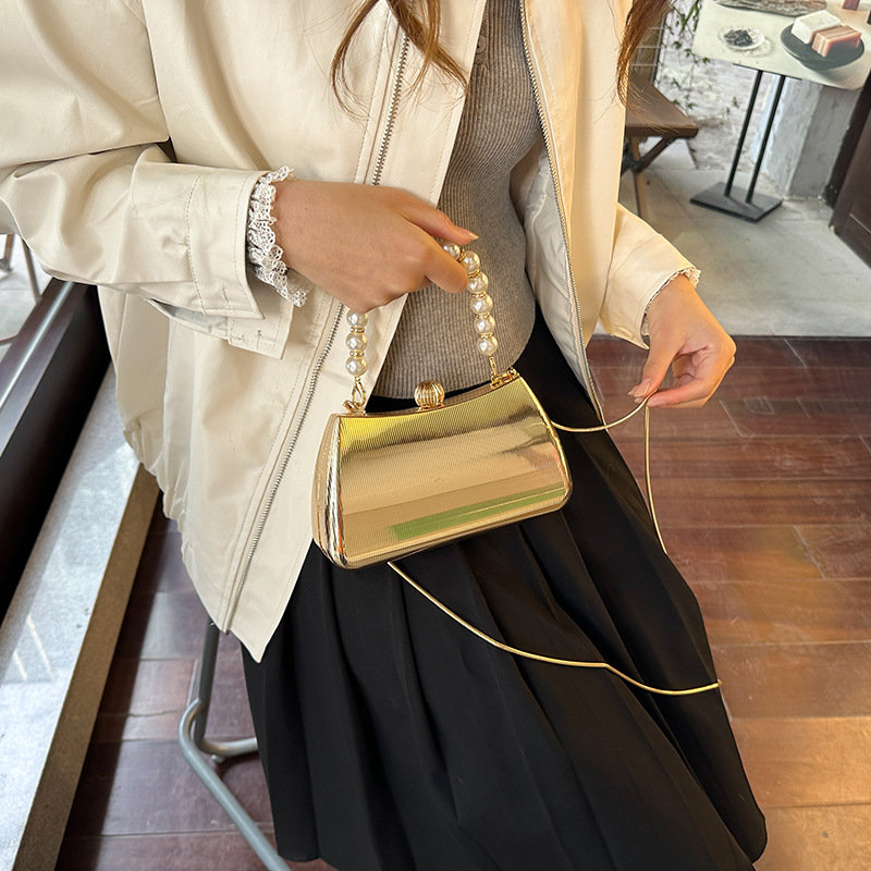 Women Gold Metallic Crossbody  - Women Bags Popular Brands 评论和价格