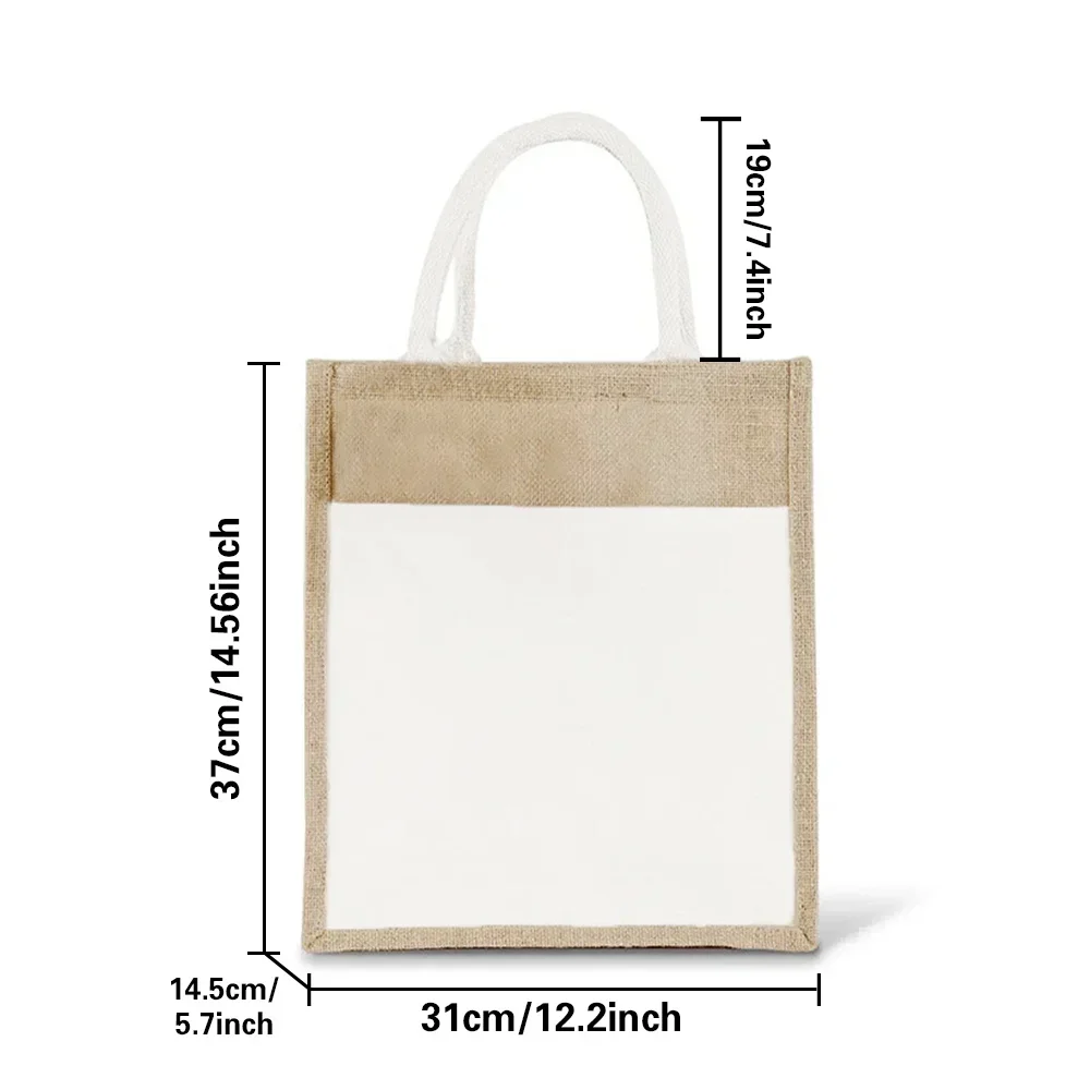 Minimalist Linen Bag Fashionab - Women Bags Jute 评论和价格