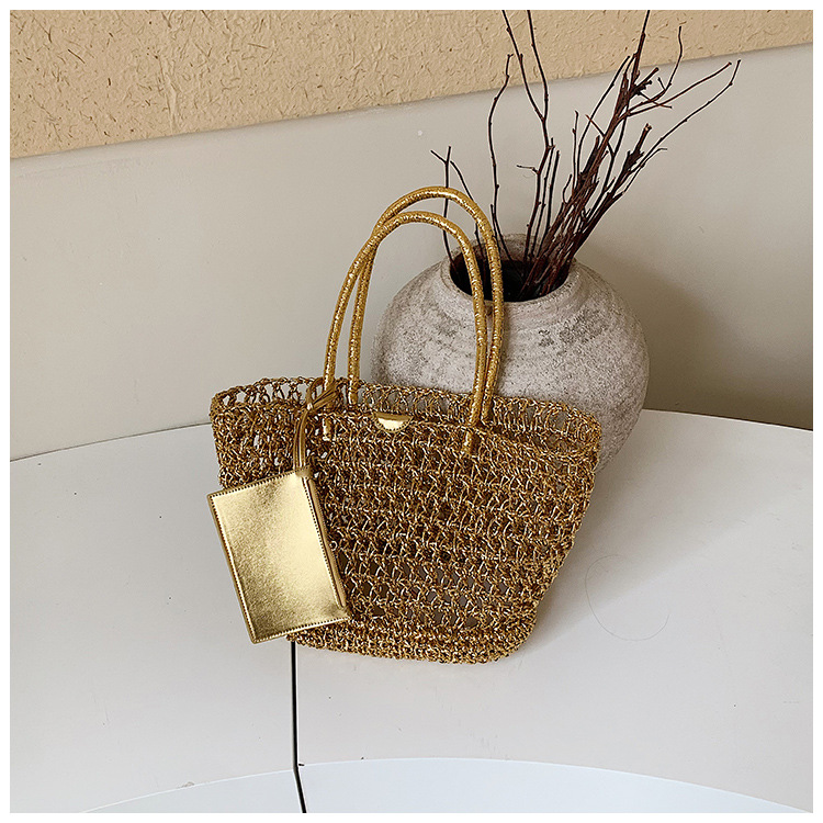 Handmade Bohemian Crochet Stra - Crochet Market Bag 评论和价格