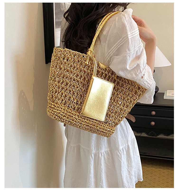 Handmade Bohemian Crochet Stra - Crochet Market Bag 评论和价格