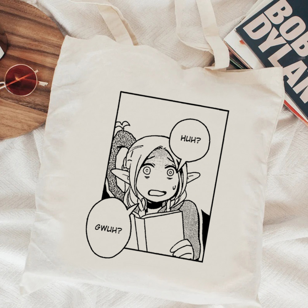 Dungeon Meshi shopping bag eco - Women Bags Jute 评论和价格