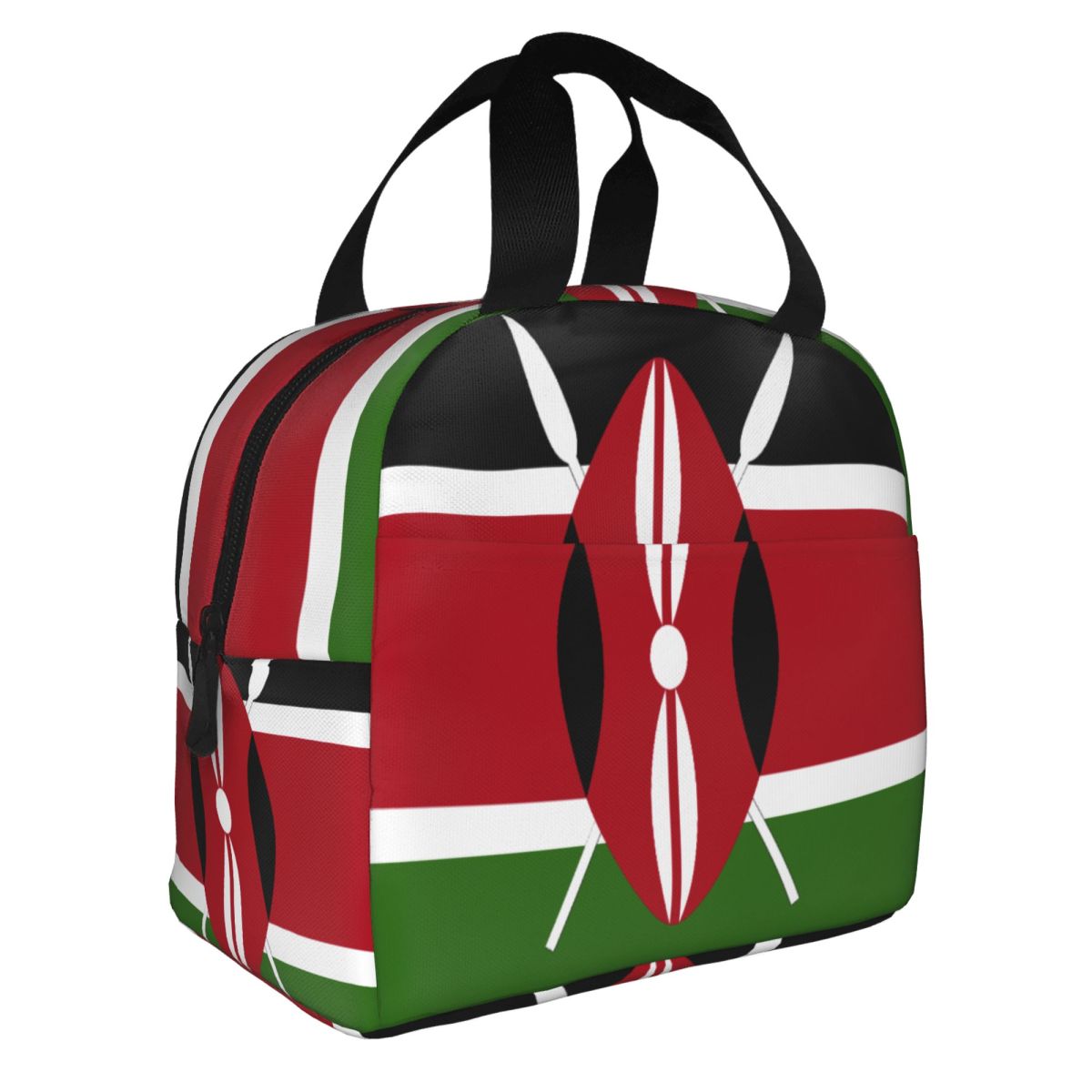 Kenya Flag Insulated Lunch Bag - Women Bags Kenya 评论和价格