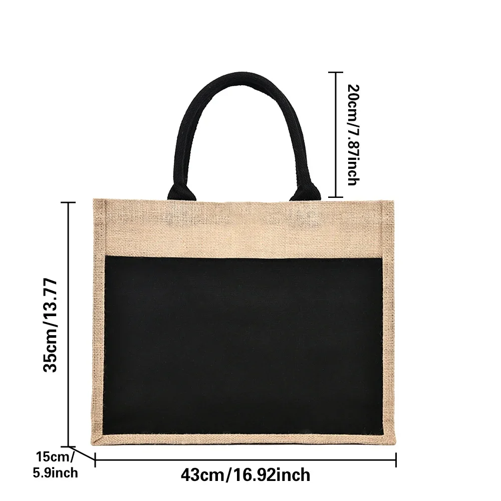 Tote Bag Reusable Jute Shoppin - Women Bags Jute 评论和价格