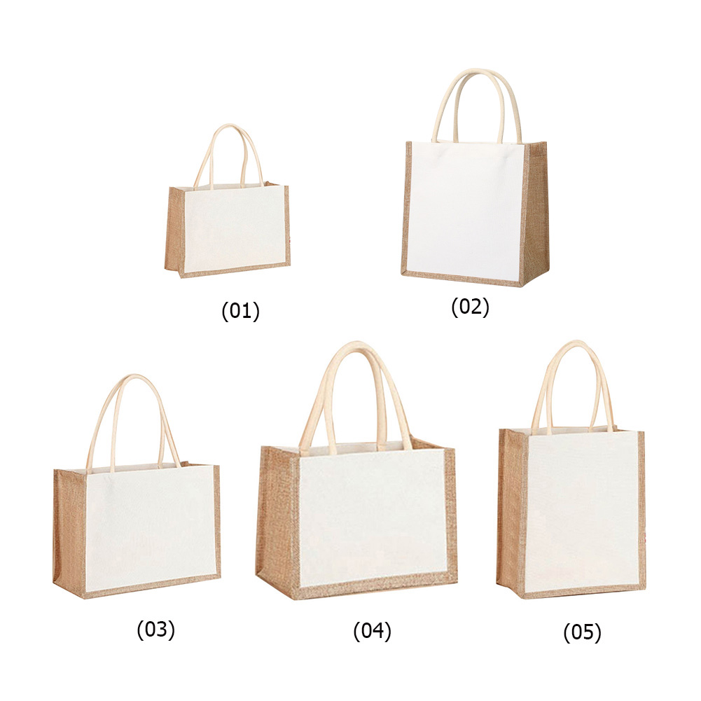 Women Grocery Tote Handbag Lar - Women Bags Jute 评论和价格