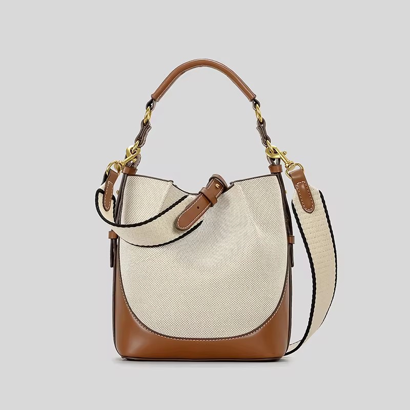 Fashion Panelled Canvas Bucket - Women Bags Zara 评论和价格